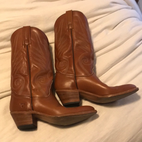 Vintage Frye Cowboy boots, Sz 11 in box/worn twice - Picture 3 of 15